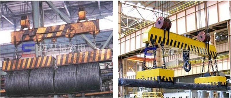 MW12系列、MW15系列吊運捆扎螺紋鋼、圓鋼用起重電磁鐵